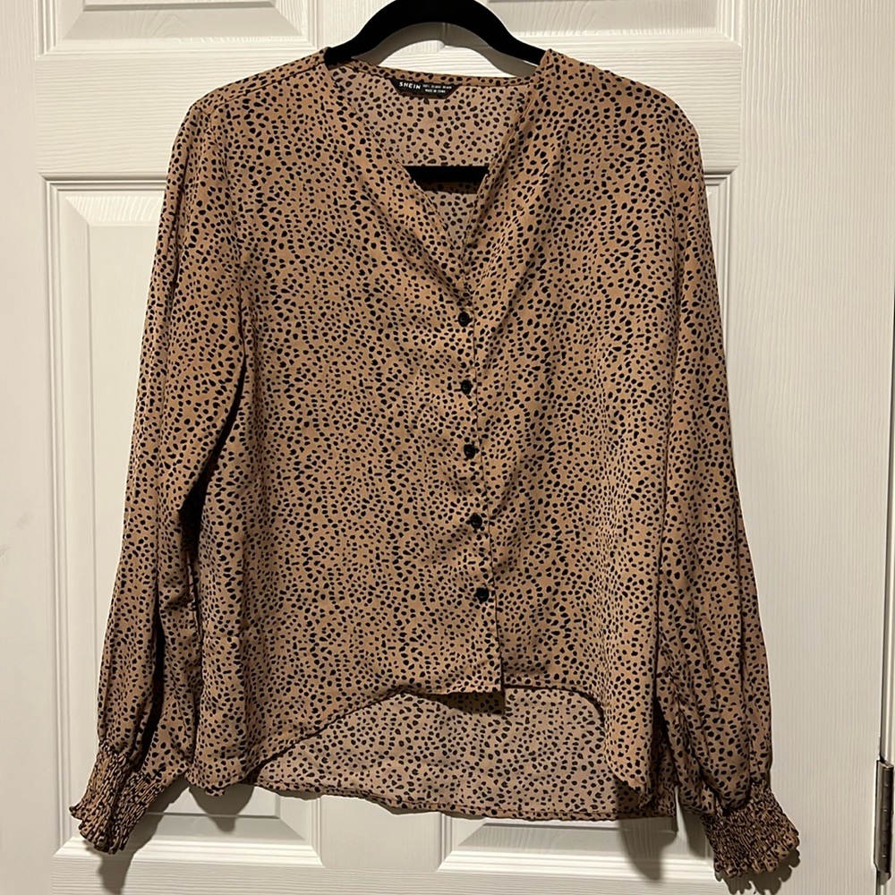 SHEIN | Leopard Button Down 🐆